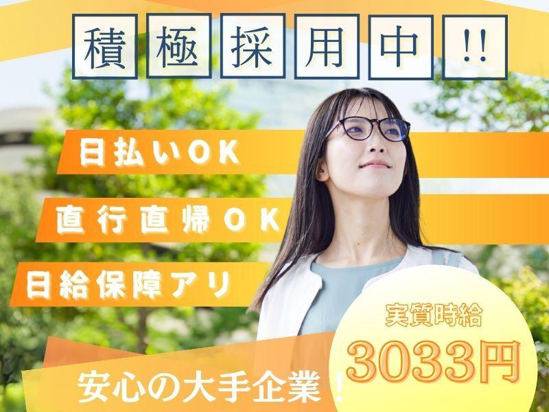 日払い・早上がり！実質時給3033円◎日給保証★チラシの案内♪＃...