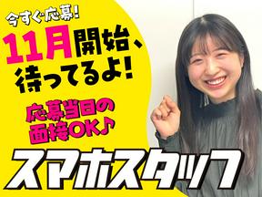 スマホ案内スタッフ_水戸(株式会社アイ・ファイン)20~30代活躍中★【12月仕事開始可能!】633d/GM01dのアルバイト写真