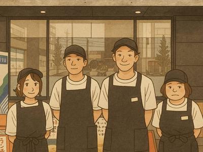 岡山原尾島食堂のアルバイト写真