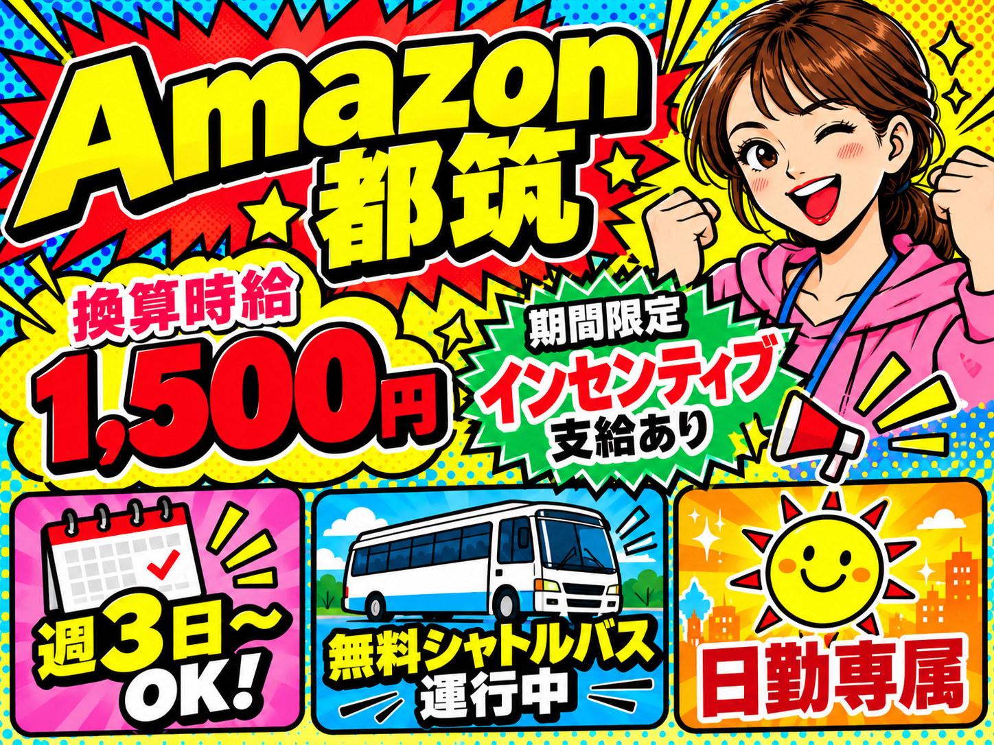 未経験OKの軽作業スタッフ（日勤）株式会社ワールドスタッフィングAmazon都筑DS/51626_52419-01